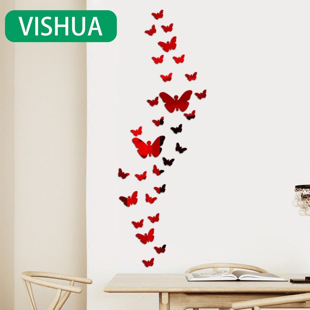 Mirror Decor In The Form of Butterflies