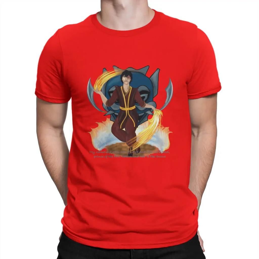 T-The Last Airbenders Pánské tričko Zuko Módní tričko Grafické Streetwear Nový trend