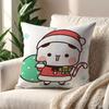 Cartoon Cute Dudu Bubu Christmas Cushion Cover Pillow Cover Decoration Room Home Sofa Living Office Car Nordic Simplicity