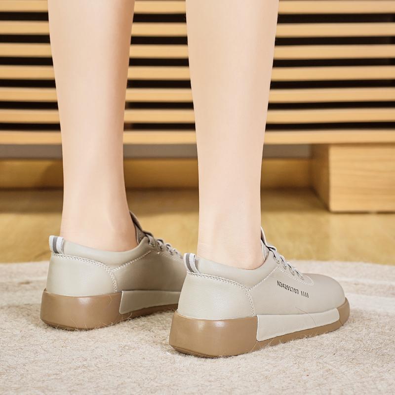 Mocasini cu platformă pentru femei, pantofi casual eleganți din piele, cu talpă groasă pentru creșterea în înălțime, pantofi sport cu talpă groasă