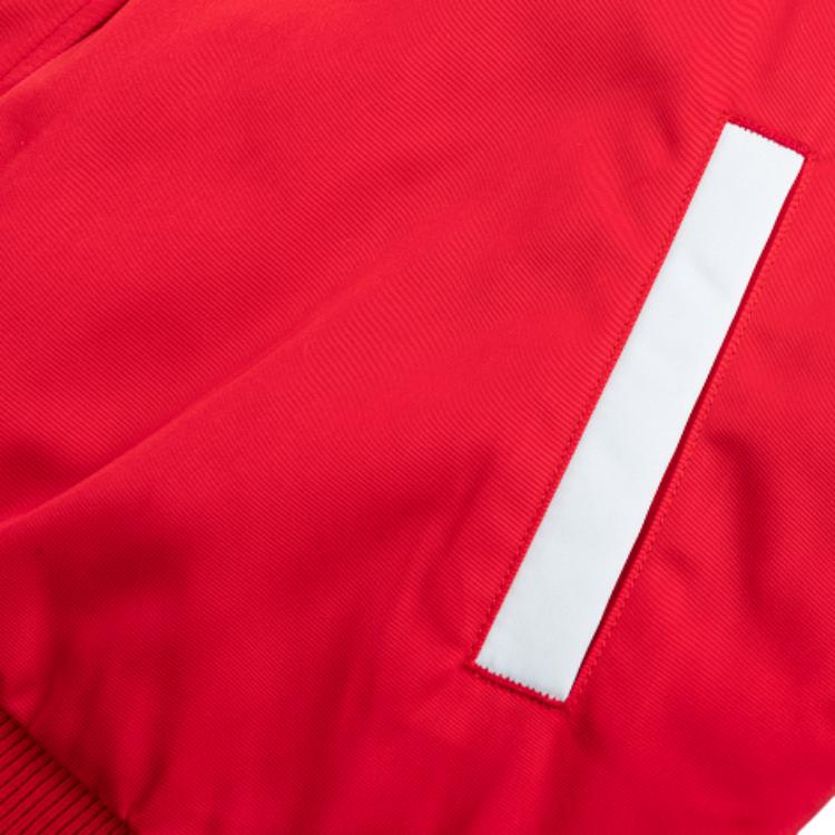 Nike Cny Series Minimalist Single-Breasted Logo Long Sleeve Cotton Jacket Kids jackets Academy-Red NY2412126GS-001