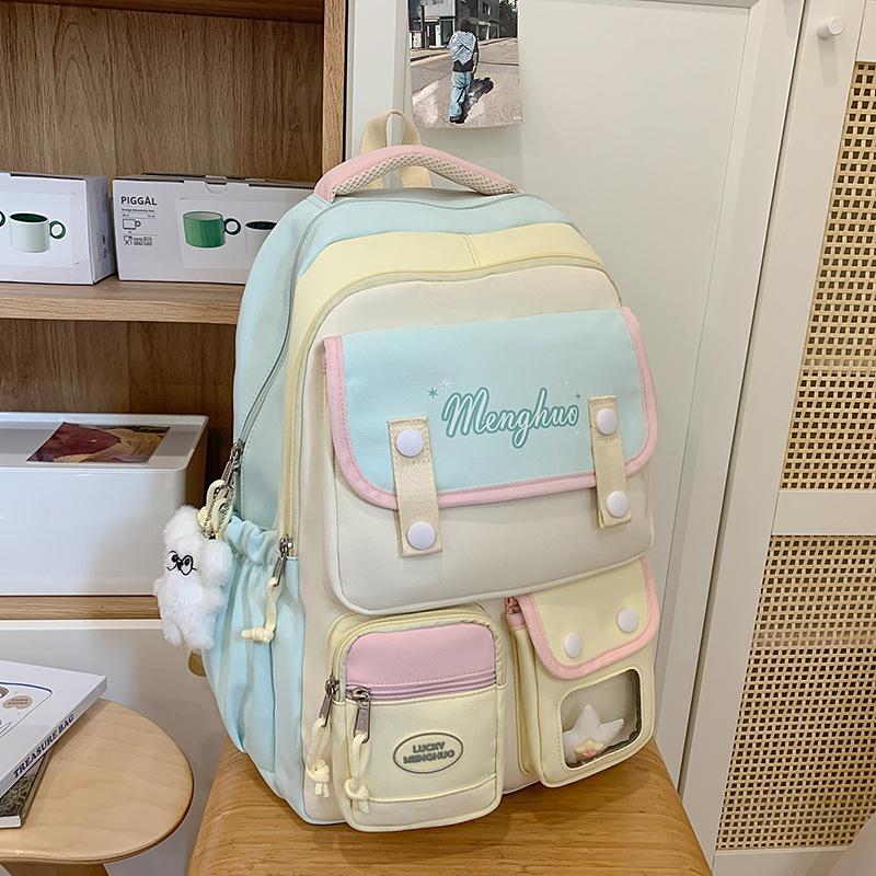 Versione Coreana dello Zaino Scolastico Originale di Grande Capacità Design di Nicchia Casual Versatile Moda Classe Pendolare Tutoraggio Zaino Zaino