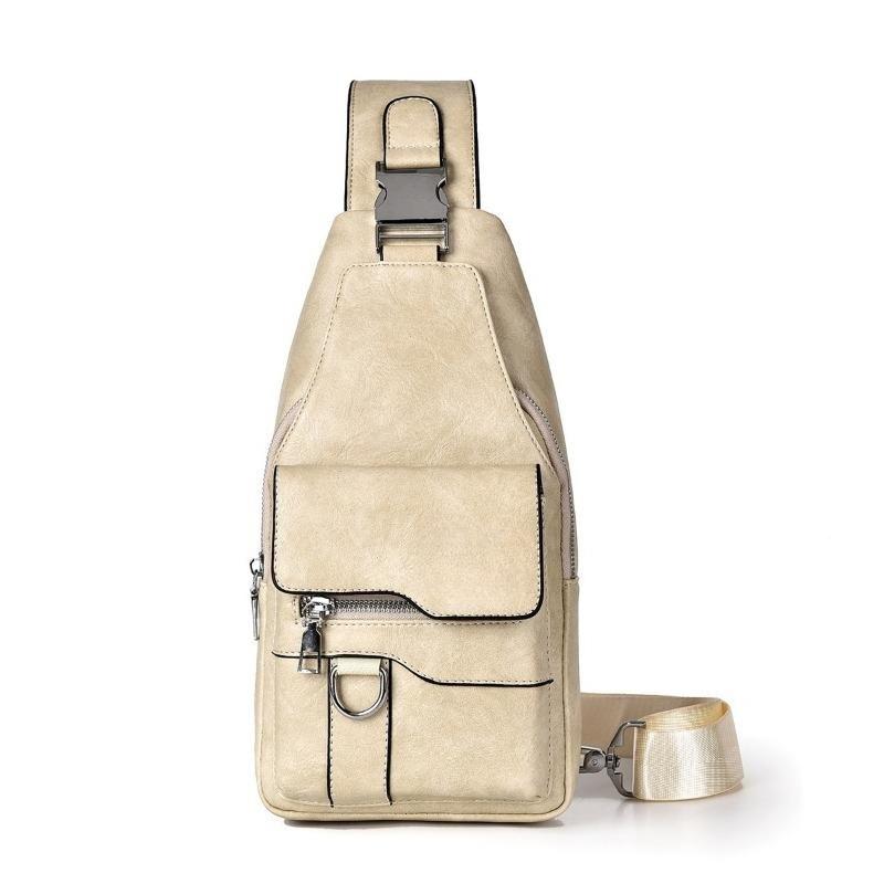 

Ретро Универсальная Сумка Через Плечо Вместительная Водонепроницаемая Сумка Кроссбоди Сумка Кроссбоди Высококлассная Мужская Сумка бежевый