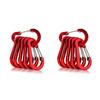 6/12pcs Carabiner Clip Aluminum Alloy Keychain Lock Buckle Snap D-Ring Outdoor Backpack Camping Multi Tool Fishing Hiking Hook