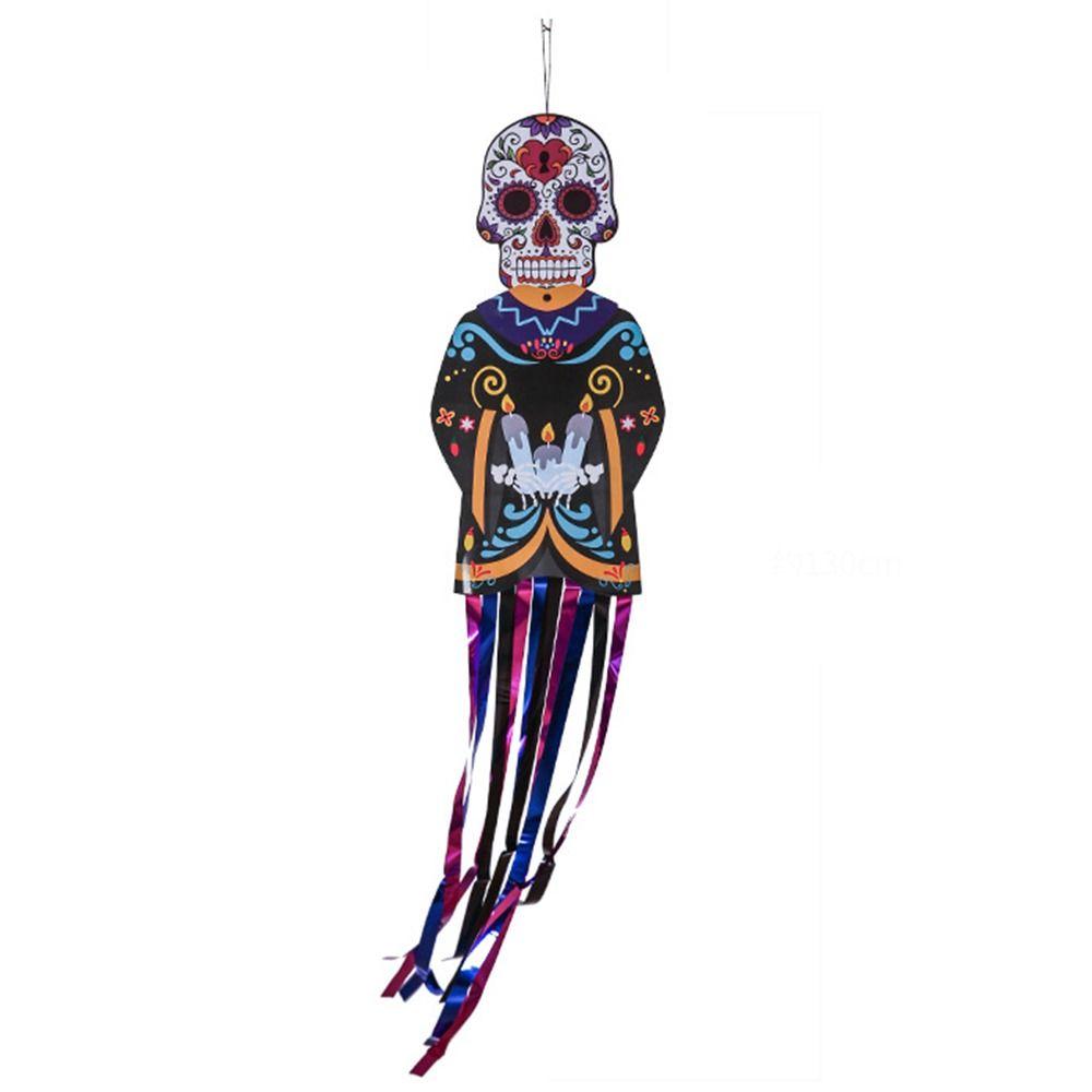 Bride Groom Skeleton Ghost Couple Hanging Flag Door Hanging Porch Halloween Outdoor Decoration Scary Paper