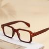 Europe and America Fashion Square Transparent Anti Blue Light Reading Glasses Men Women Vintage Simple Style Presbyopia Eyeglasses