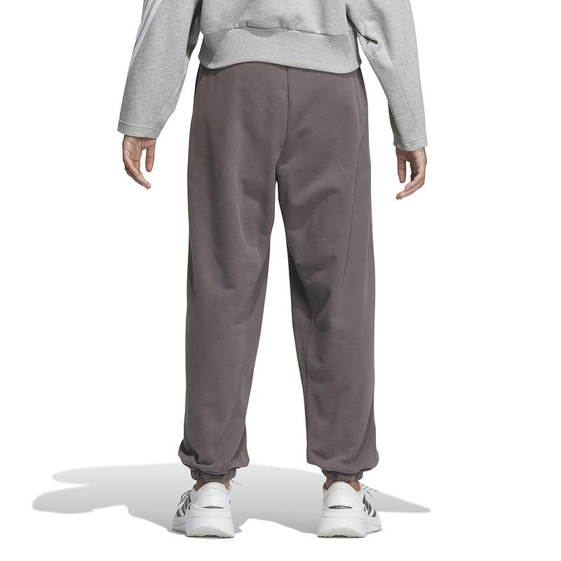 adidas Pantalón de punto con cordón de color sólido para mujer, parte inferior, gris IM8853