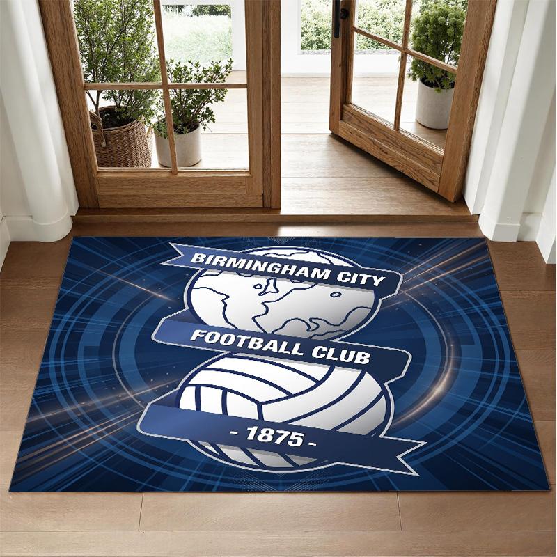Birmingham City Design Crystal Velvet Rug Soft Decorative Mat for Bedroom Entrance