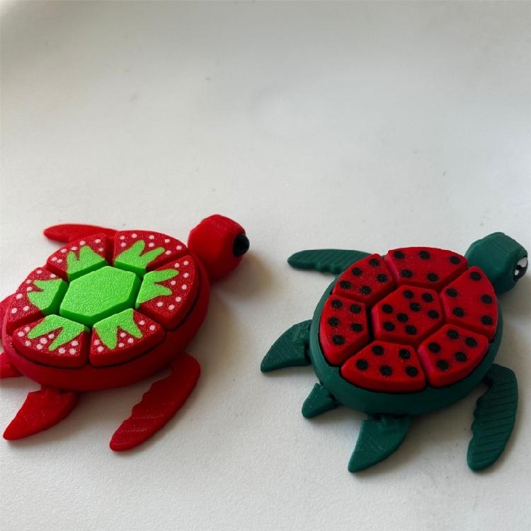Press Turtles Fruit Keychain Hanging Decoration For Personalizing School Bag Accessories And Student Gifting Supply