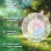 2D Colorful Mandala Wind Chime Metal Hanging Decor for Garden Yard Indoor Outdoor All Seasons Vibrant Floral Design No Electricity Needed