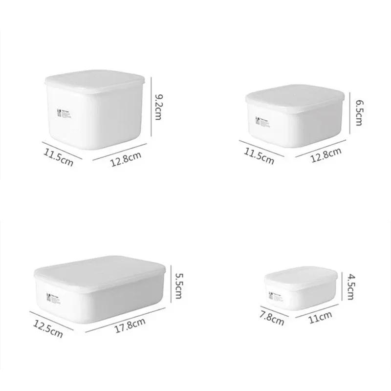 Lunch Box Refrigerator Food Storage Container Portable for School Office Picnic Microwavable Bowl Fresh Keeping Bento Container