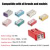 14Pcs Car Fuses Assortment Kit Square Special Fuse Sleeve Kit 15-60A Mcase Fuse With Plastic Shell Box Car Replace Accessories