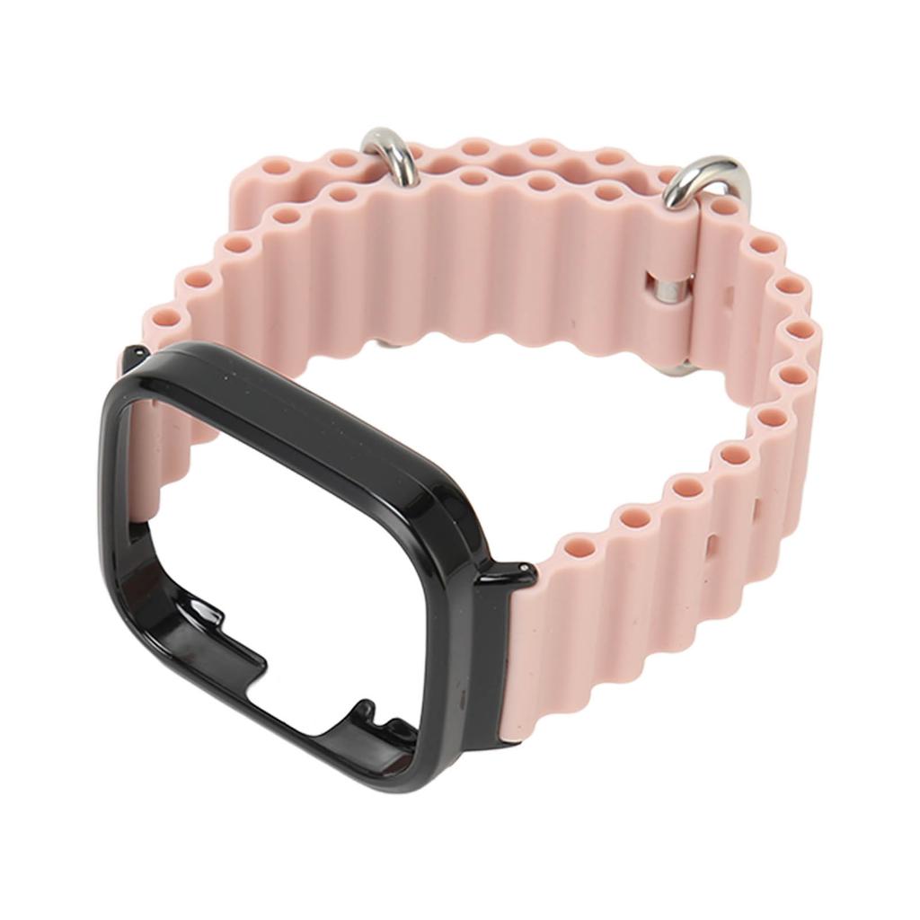 2 In 1 Watch Strap Protective Case Silicone Adjustable Replacement Strap Case for Redmi Watch 3