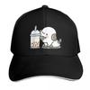 Little Puppy Loves Boba Tea Baseball Cap Dropshipping Designer Hat Fishing Caps Unisex Tea Hat For Women Unisexs