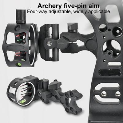 5pinové lukostřelecké mířidla nastavitelné lukostřelecké lovecké mířidla venkovní lukostřelecké sportovní mířidla