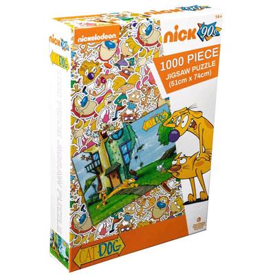 Catdog Yard 1000 Piece Jigsaw Puzzle