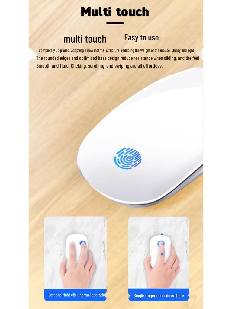 IFacemall Kabellose Bluetooth Stumme Maus für Apple Geräte