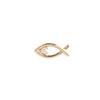 14K Line Fish Piercing On One Side