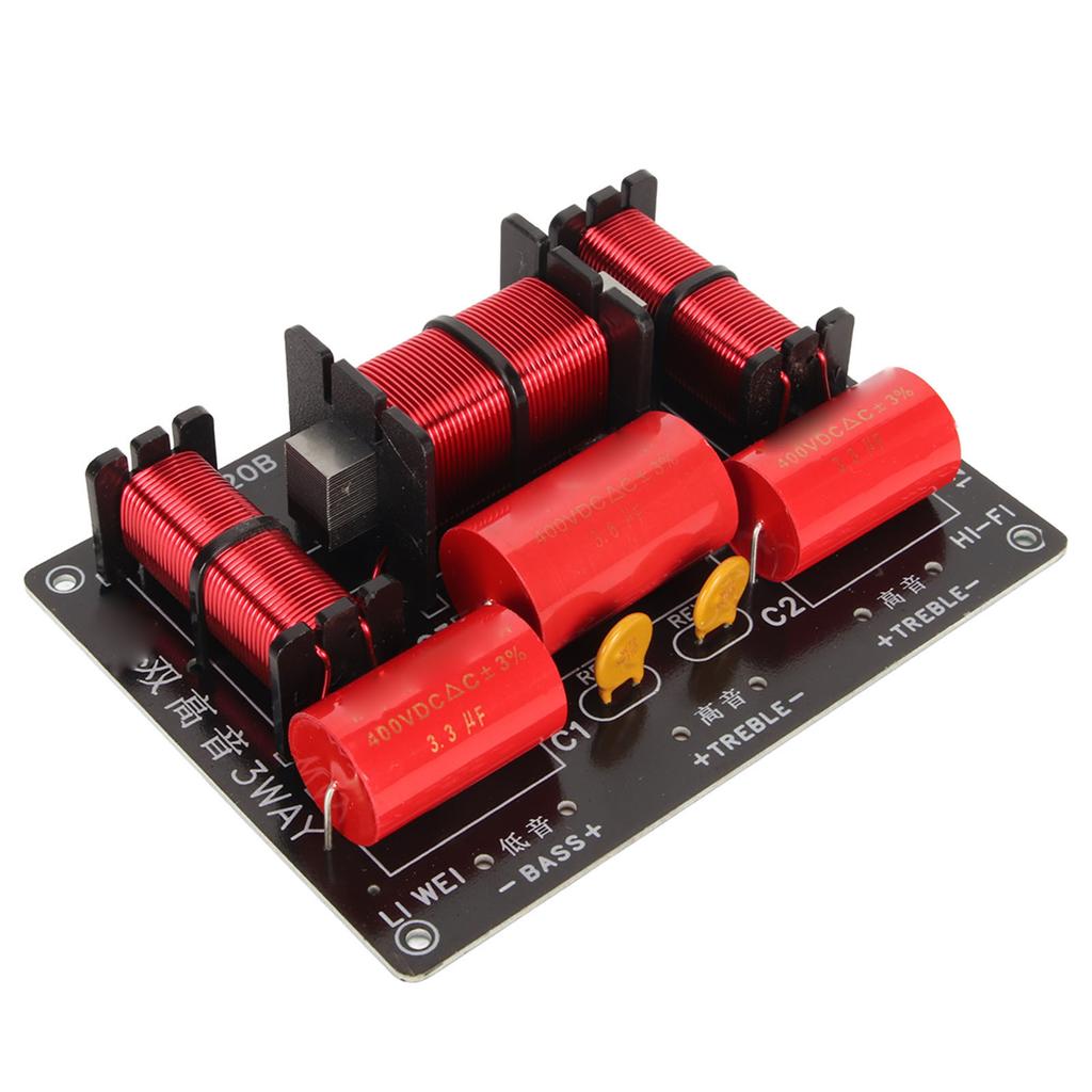 3 Yollu Geçiş Filtresi Profesyonel PCB Tiz Bas Ses Frekans Bölücü KTV Hoparlörleri İçin 250W