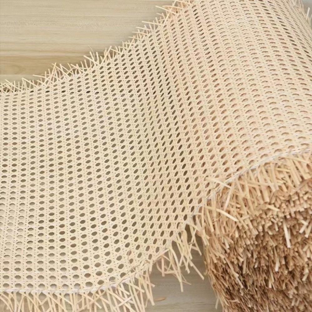 35-40cm Rattan Webbing Roll Handwoven Waterproof PE Plastic Rattan Octagonal Weave Woven Net Rattan Ceiling Veneer
