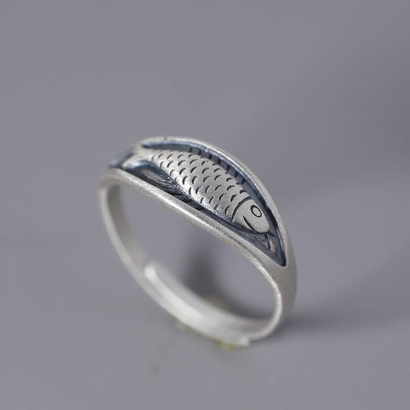 

Geometric Unique Fish Adjustable Open Rings For Women Fashion New Jewelry Lady Gift Party Dropship anillos mujer resizable