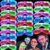 50pcs Glow In the Dark LED Eyeglasses, Multiple Neon Colors Blinds Lampshade Glasses for Christmas, Mardi Gras, Birthday Party
