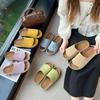 Retro one-word belt Boken shoes women's 2025 spring and summer new soft-soled casual versatile casual slippers Boken slippers women