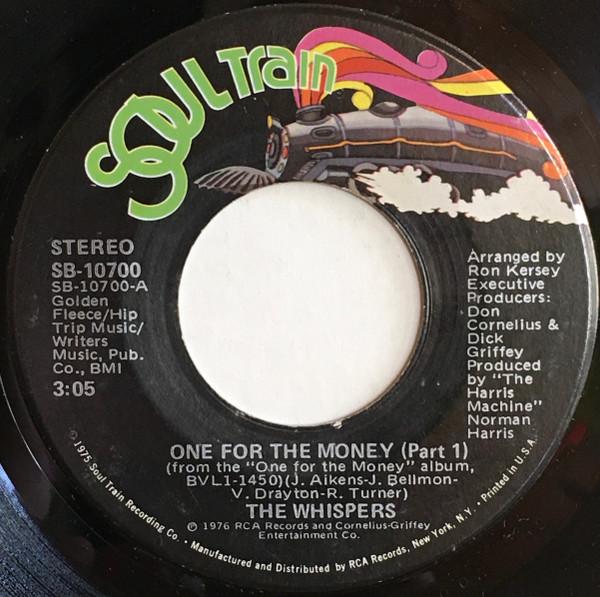 

7inch Record WHISPERS - One For The Money SB10700 Soul Train 1976 US Soul/Funk Used