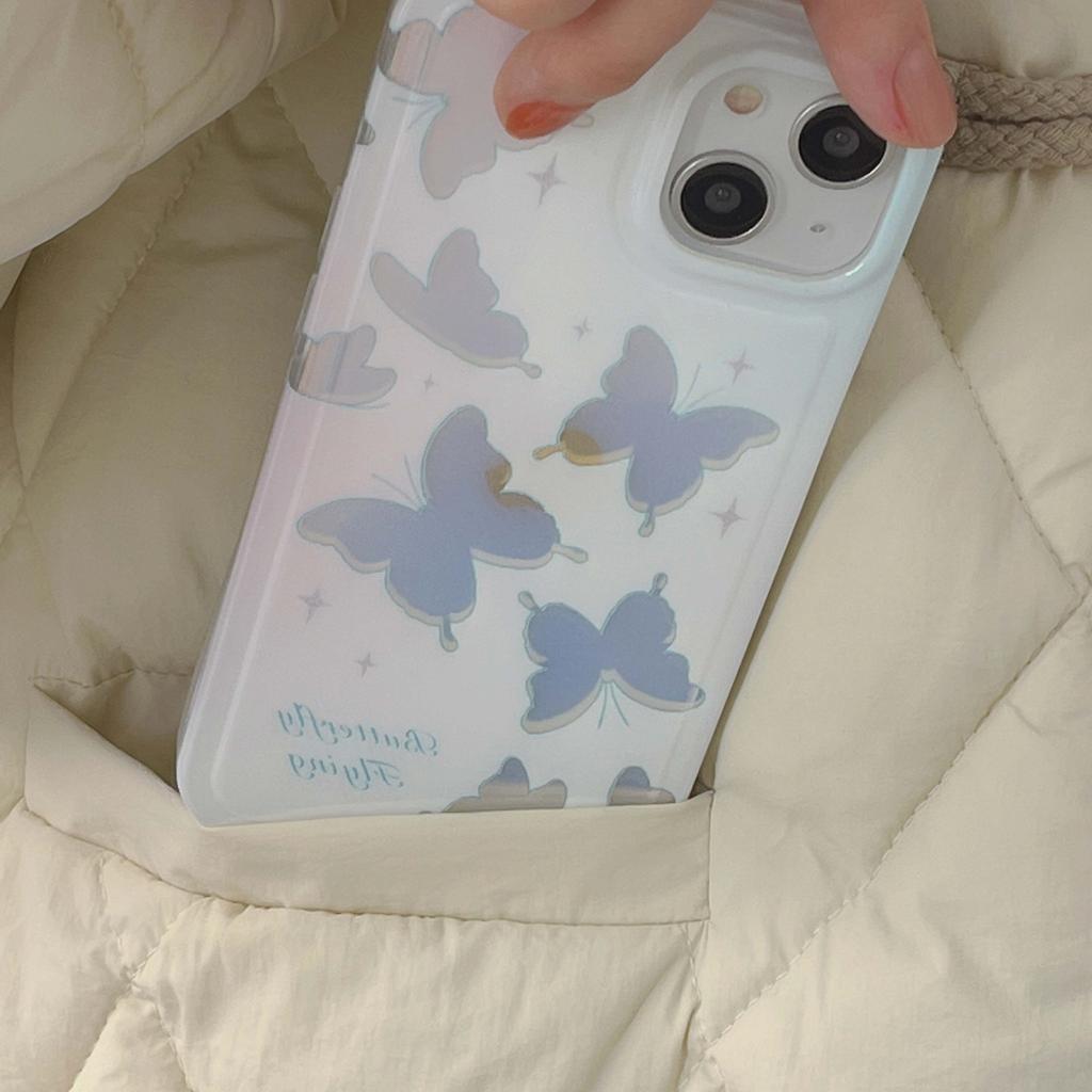 Imd Laser Cute Cover For Iphone 14 Pro Max 13promax 11 12 Promax Silicone Soft Cartoon Butterfly Phone Case Back Shell