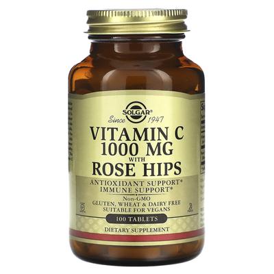 Sudėtyje yra vitamino C ir erškėtuogių, 100 tablečių