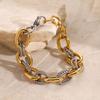 Minimalists 18K Gold Plated Chain Bracelet Dainty Jewelry Portable Accessory for Bridesmaids Or Wedding Supplies Gifts