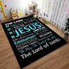 Christian carpet Set with Religious Words carpet set (1 duvet cover, 2 pillowcases, duvet not included)