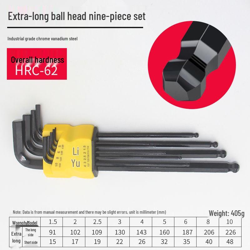 Multifunctional Hex Key and Torx Wrench Set