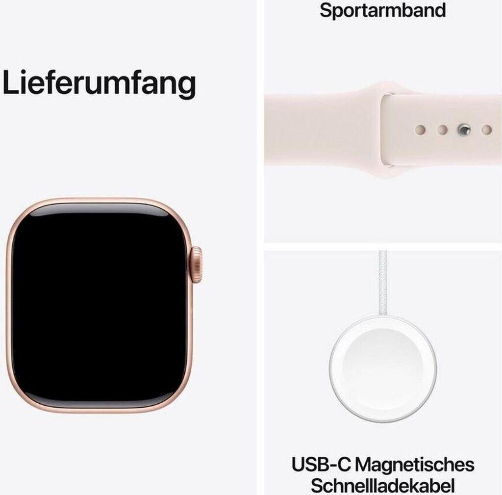 Apple Watch Series 11 GPS 42mm Aluminium Rose Gold Sport Band Light Blush S/M