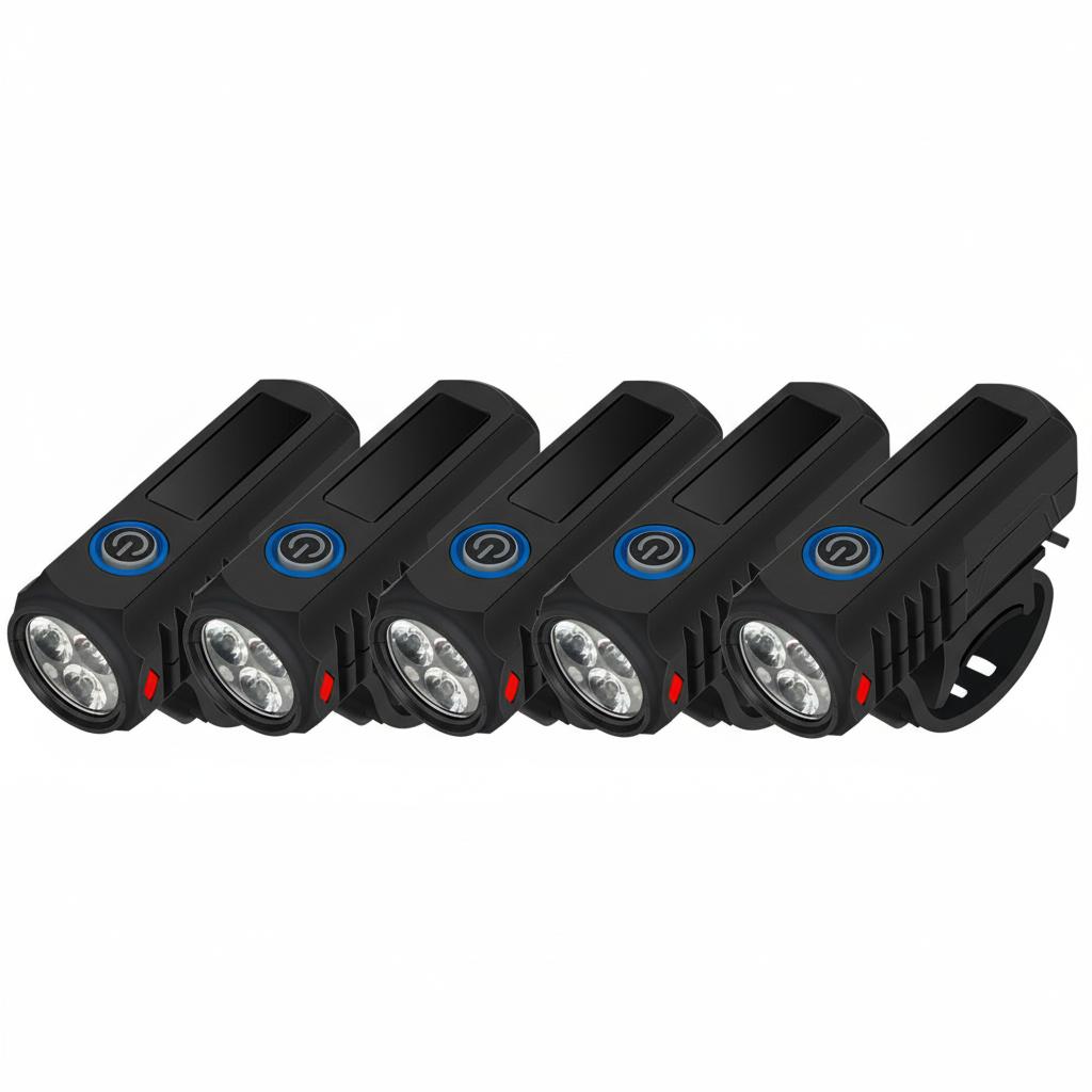 Bright Bicycle Light 3 LED Front USB Type-C Rechargeable MTB Mountain Bicycle Lamp Bike Headlight Flashlight Cycling Scooter