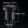 Double Port Extension Cable LED Indicator Panel Dashboard USB 3.0 Car Flush Mount Cable