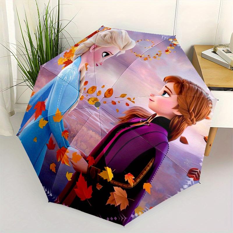 

Elsa,Anna Automatic Opening and Closing Fashion umbrella - 8-rib Folding Design, Lightweight and Portable, Suitable for Daily Business Use,