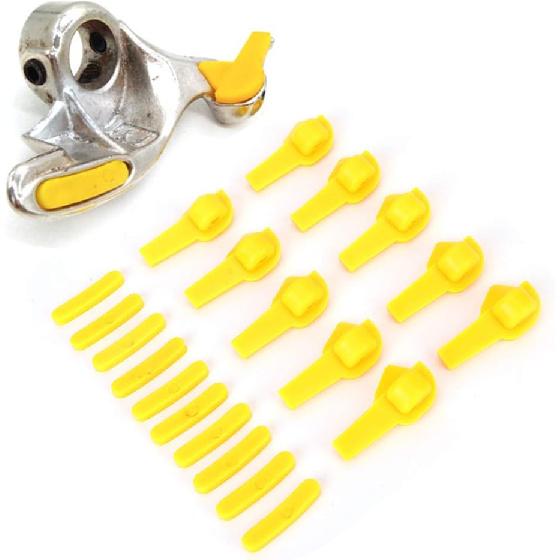 Qiilu Tire Machine Rim Protector, 20pcs Tyre Tire changer Mount Demount Head Duck Head Insert Rim Protector Tire Machine Accessories