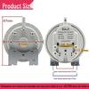 Universal Gas Water Heater Pneumatic Wind Pressure Switch for E4 E5 Fault Repair, Fits Wall-Mounted Boilers