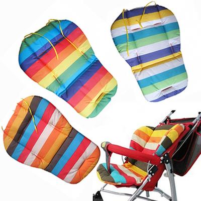 Waterproof Rainbow Baby Kids Car Seat Liner Padding Pram Stroller Cushion Pad