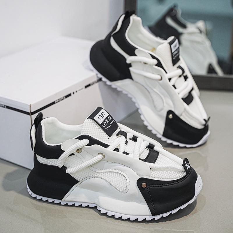 Summer Men Breathable Mesh Casual Sneakers Trendy All Match Dad Shoes Comfortable