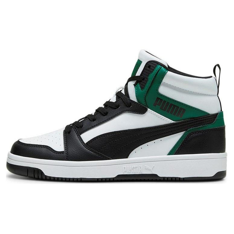 PUMA Rebound v6 Black White Green Unisex 392326-16 EU 41