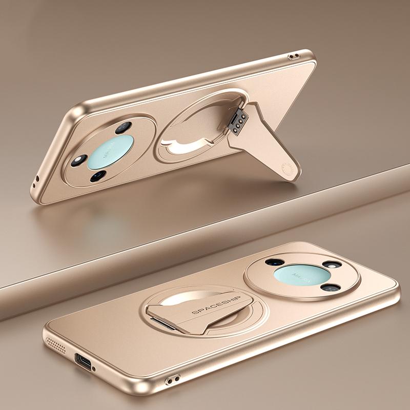 KEYSION Magnetic Phone Case for HONOR X9d 5G X9c Smart Metal Paint Upright Kickstand Shockproof Cover for Honor Magic 8 7 Lite 5G
