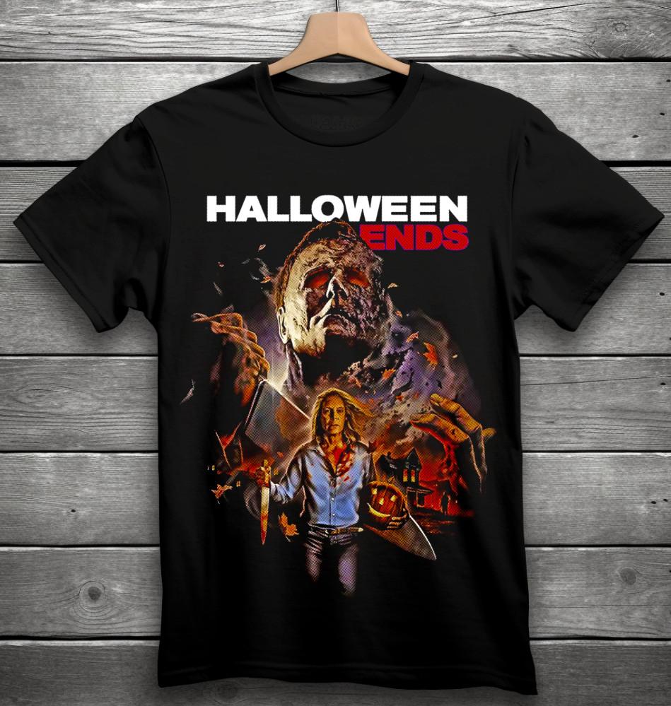 Halloween Ends Movie Horror T-Shirt Black S-3XL Michael Myers Unisex T-Shirt L