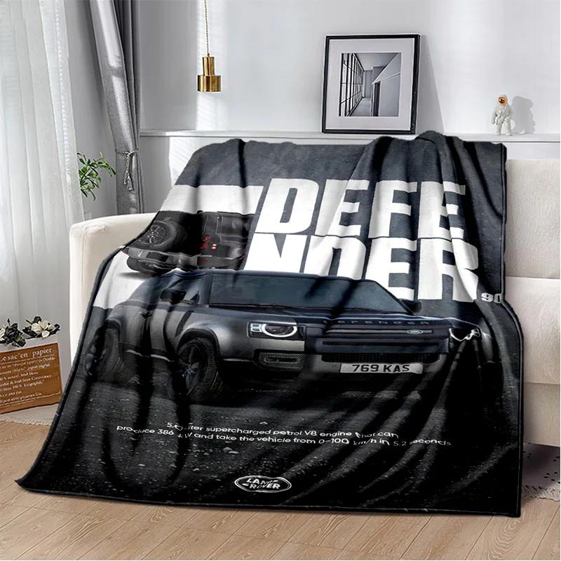 Luxurious HD Fashion Trend Sports Car L-LAND ROVER Logo Blanket - Perfect for Children as Gift Sofa Bed Office Hotel Decor