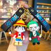 One Piece Series Luffy Ace Zoro Keychain Cross-border Popular Claw Machine Prize Gift for Girls On Festivals Kawaii Cute