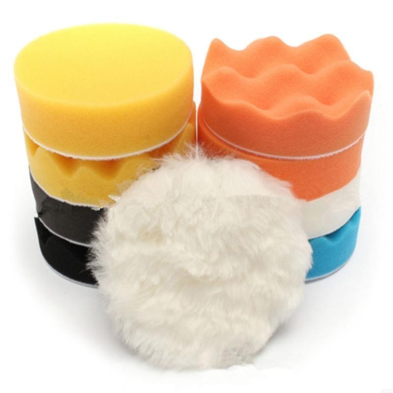

2025 New 11Pcs 3inch Diameter Polishing Waxing Buffing Sponge Pads Car Auto Polisher CHINA