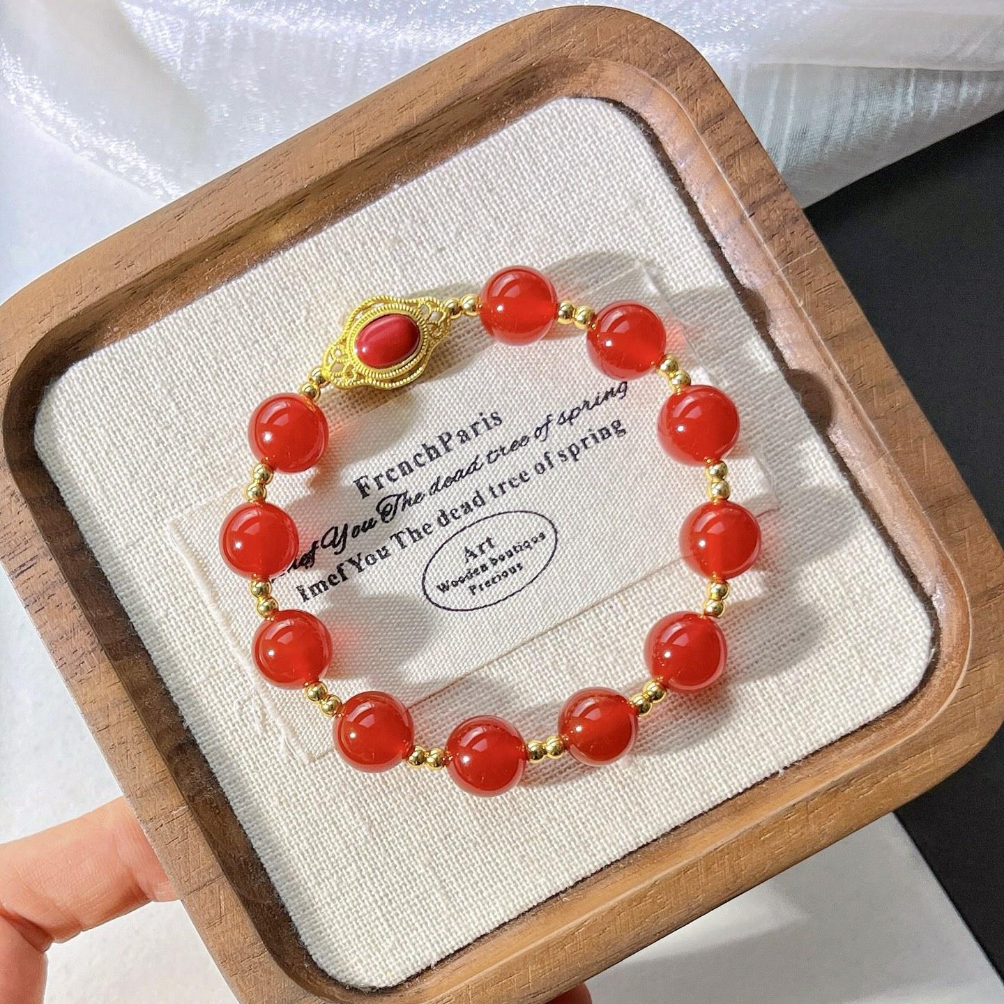 High Quality Natural Chalcedony Design Bracelet Bracelet