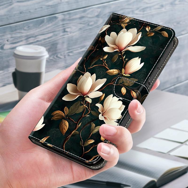 Custodia per Samsung S24 Ultra / S23 Ultra Portafoglio Flip Cover Dipinta per Samsung Galaxy S24 FE S23 FE S24+ Plus Copertura Protettiva Etui