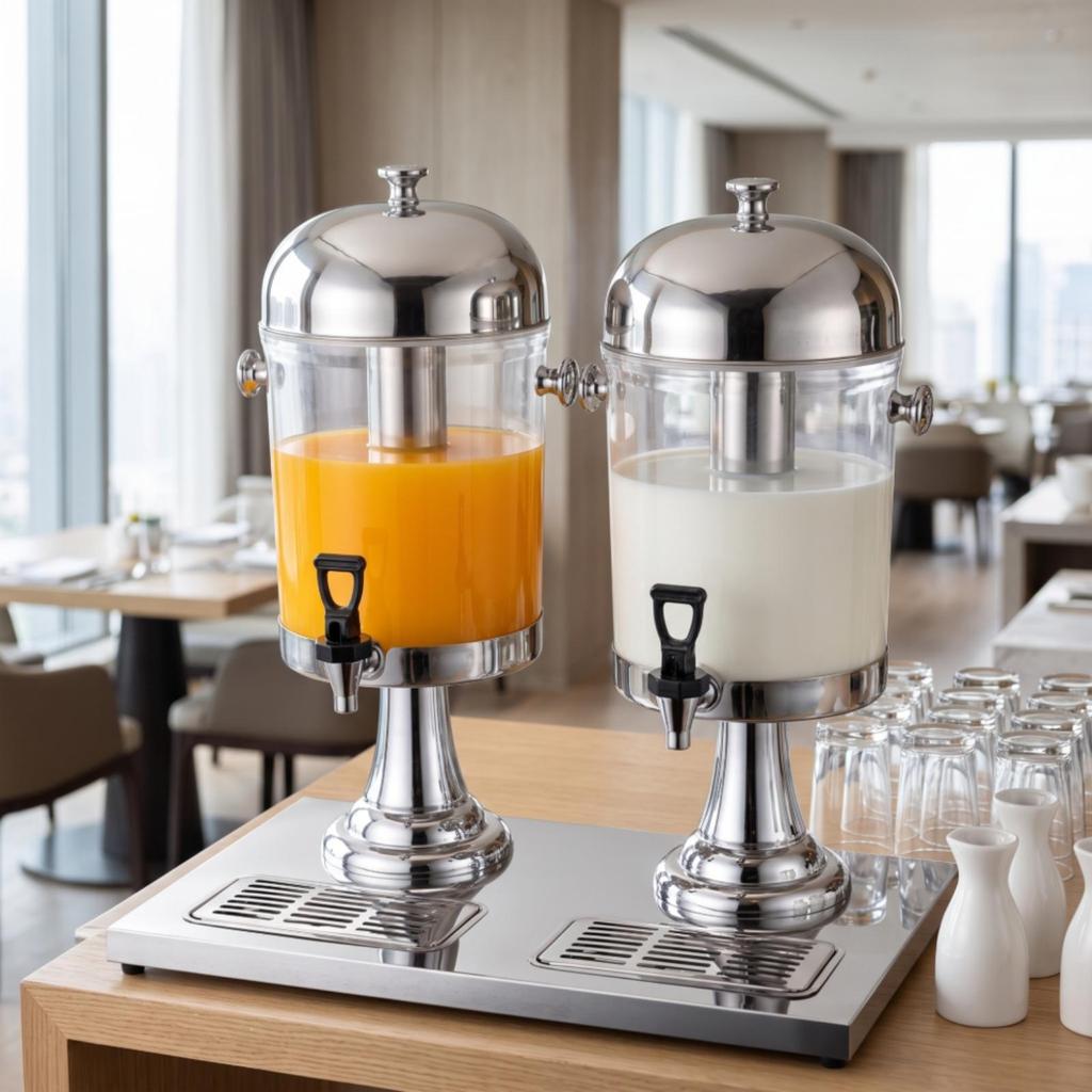 Two-Tap Beverage Dispenser Large Capacity for Catering, Hotels